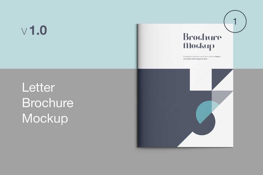Letter Brochure Mockup