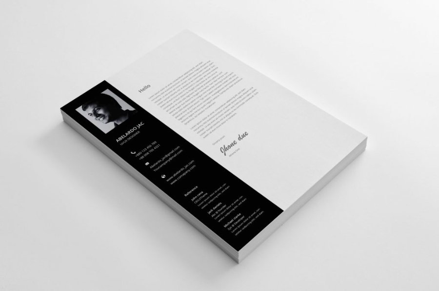 Classy PSD Resume Template