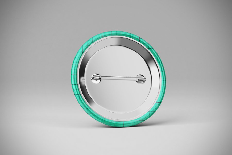 Free Badge Button Mockup