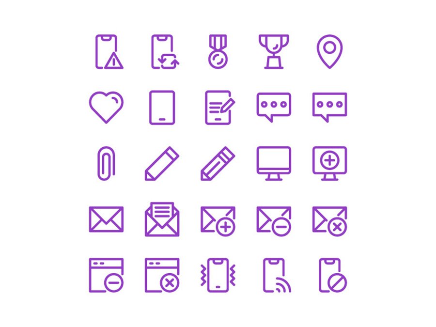 100 User Interface Icons