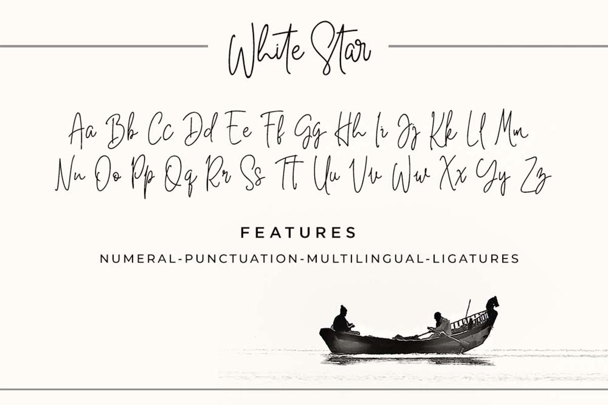 White Star Script Font Demo