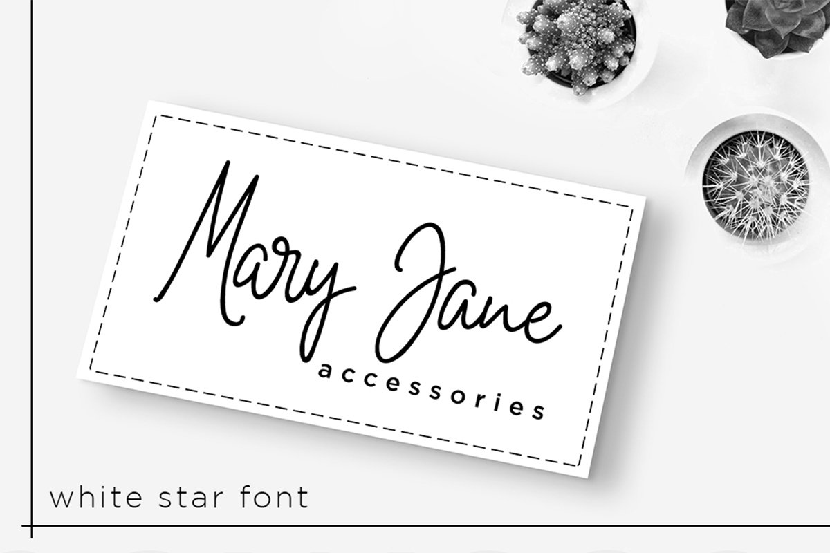 White Star Script Font Demo
