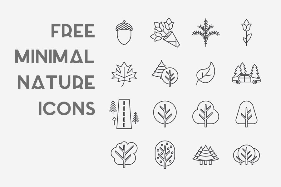Free Minimal Nature Icons
