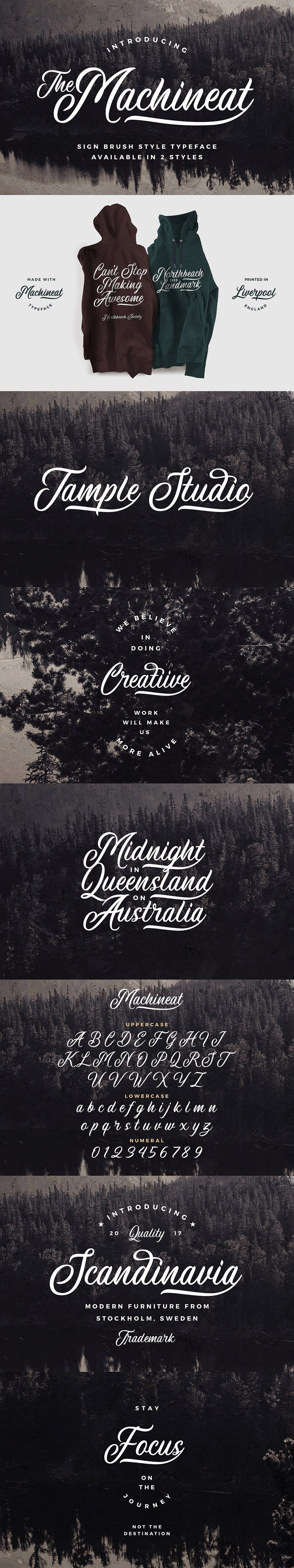 Machineat Script Font Demo