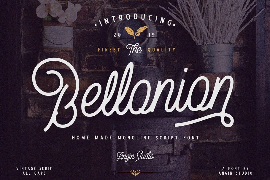 Bellonion Script Font Demo