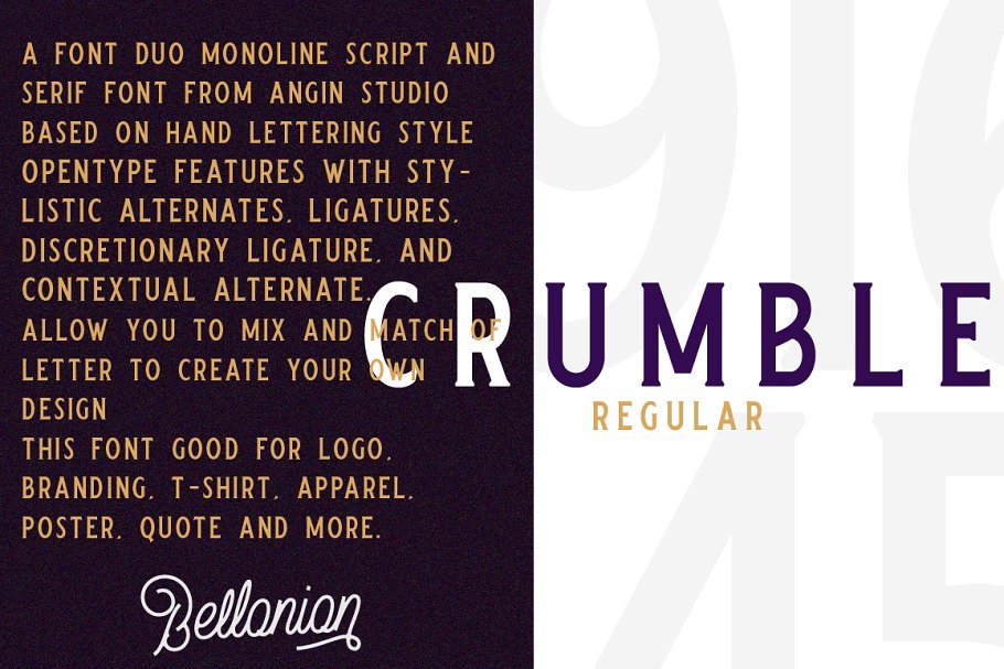 Bellonion Script Font Demo