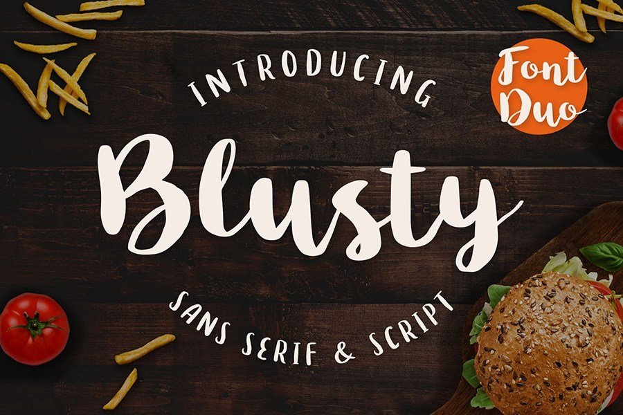 Blusty Script Font Demo