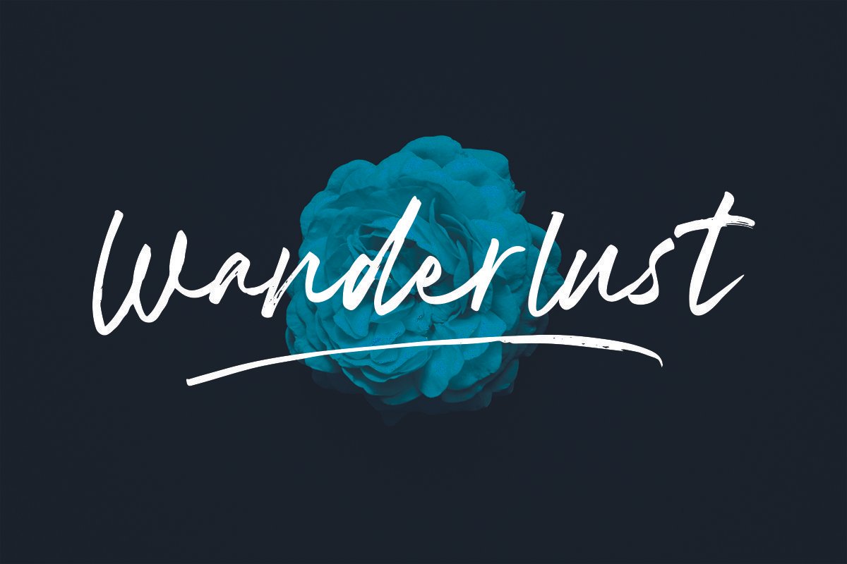 Dreamland Brush Font Demo