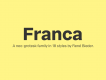 Franca Font Family Demo