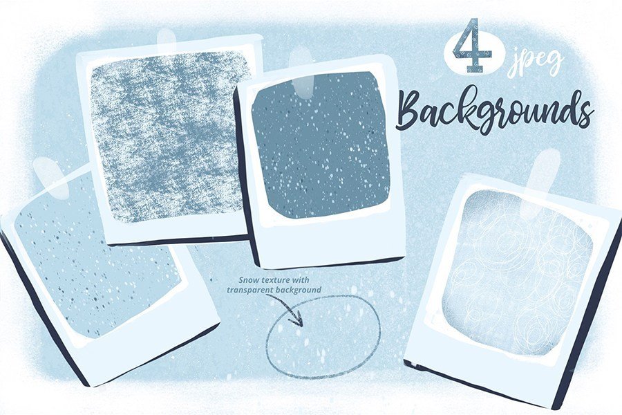 Free Snow Texture Background