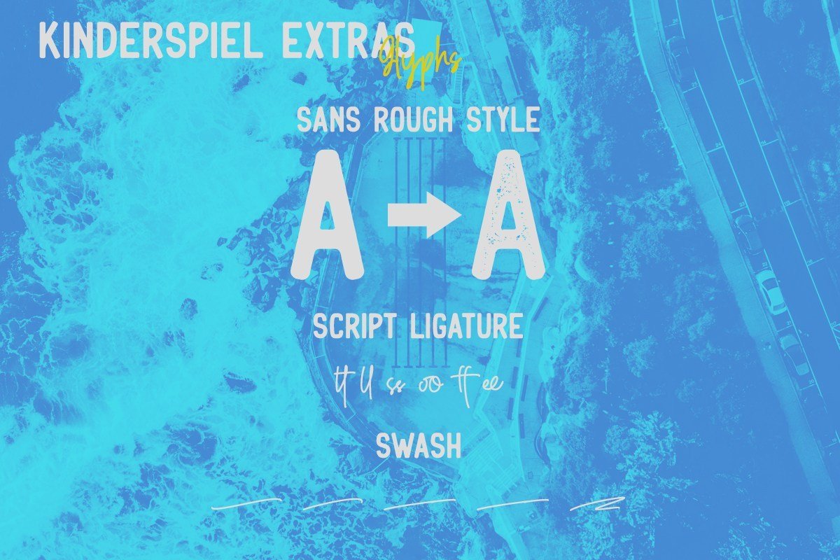 Free Kinderspiel Font Duo Demo