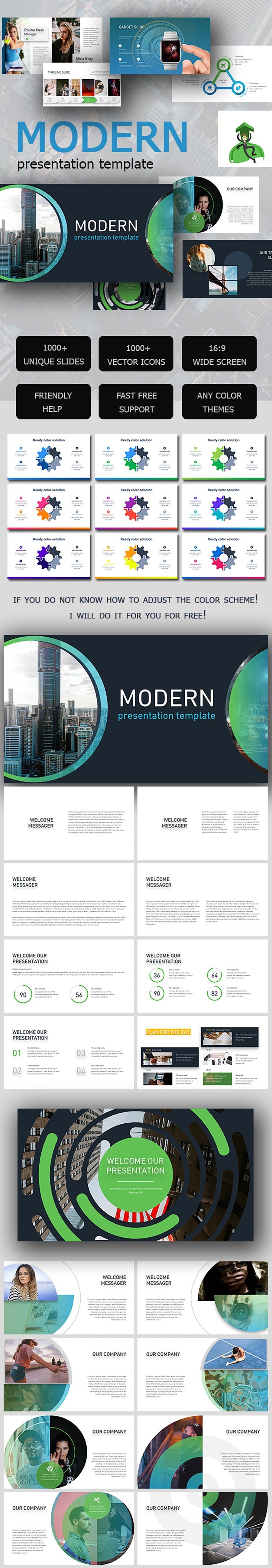 Free Modern Presentation Template