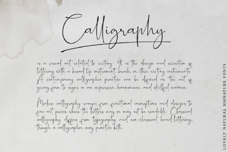 Romantically Script Font Demo