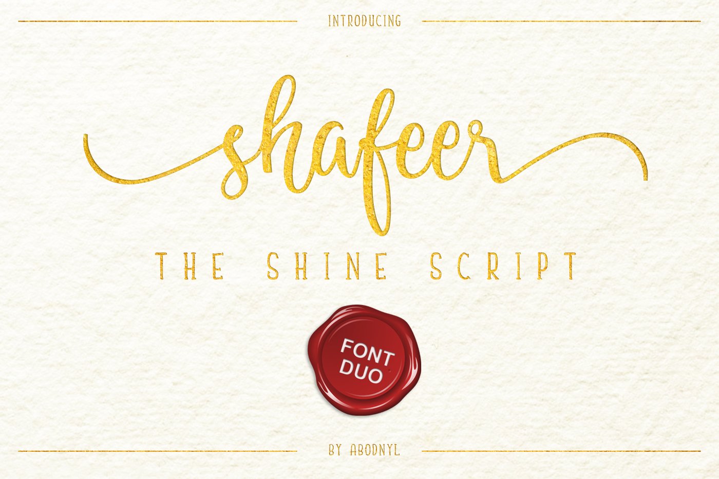 Shafeer Handlettering Font Duo