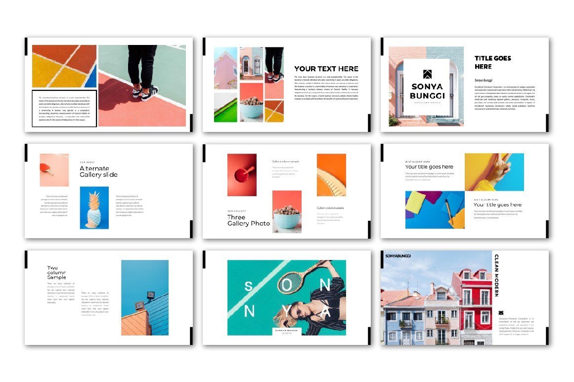 Sonya Bunggi Presentation Template