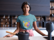 Woman Wearing T-Shirt Mockup