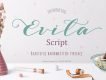 Evita Script Font Free Demo