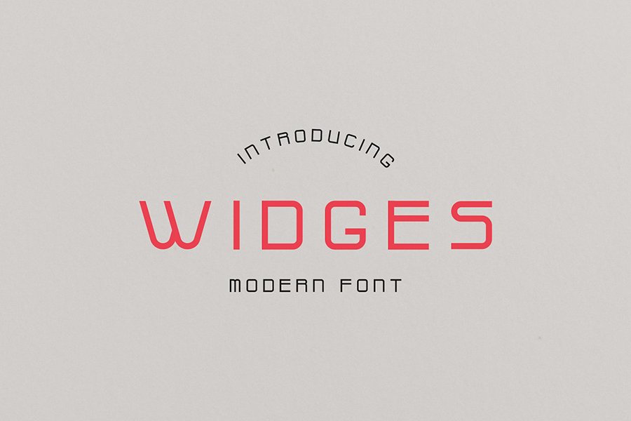 Widges Modern Font Demo