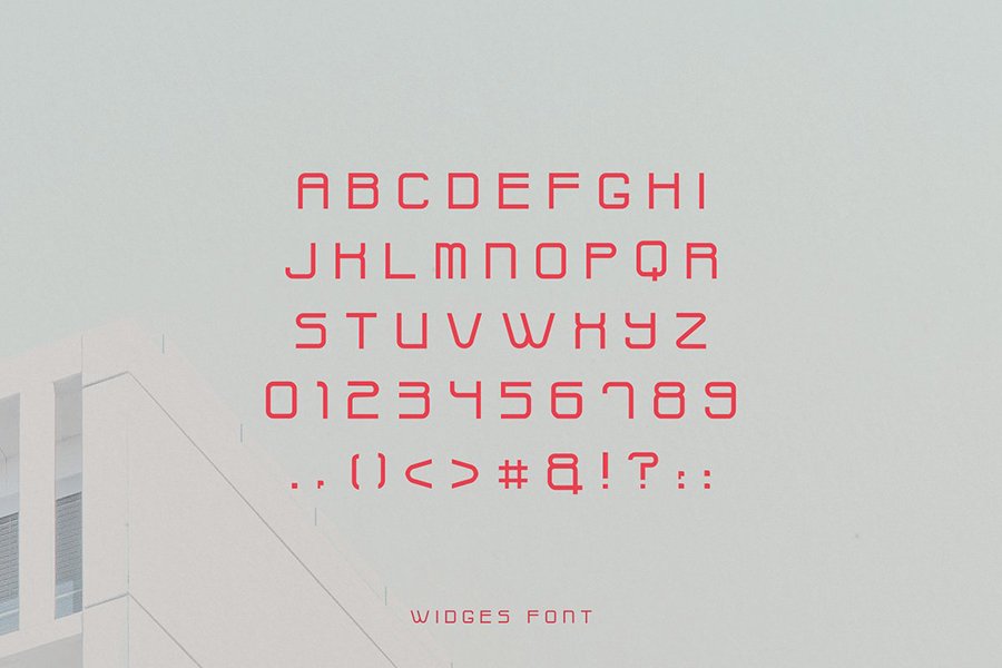 Widges Modern Font Demo