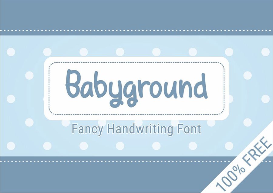 Babyground Free Display Font