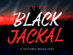 Black Jackal Brush Font
