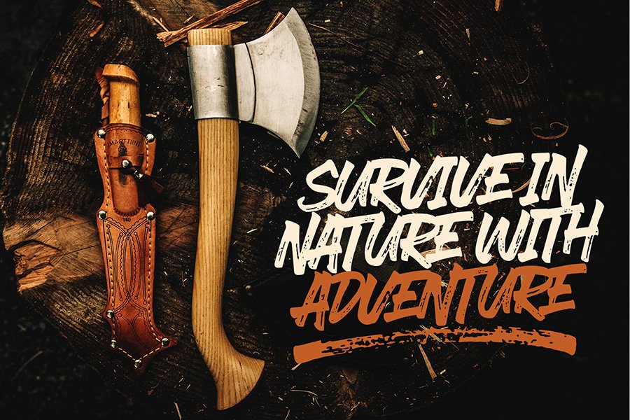 Ever Looser Wild Brush Font