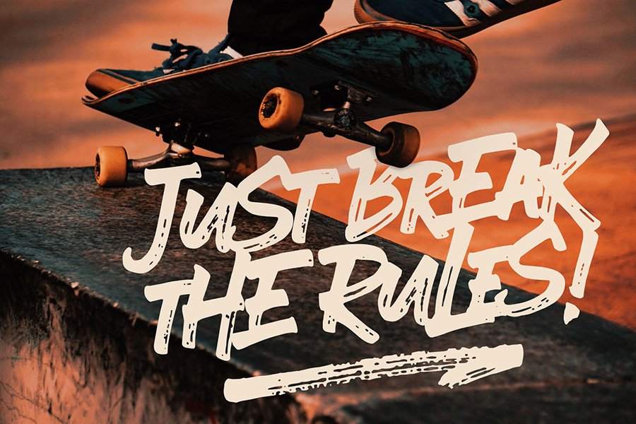 Ever Looser Wild Brush Font