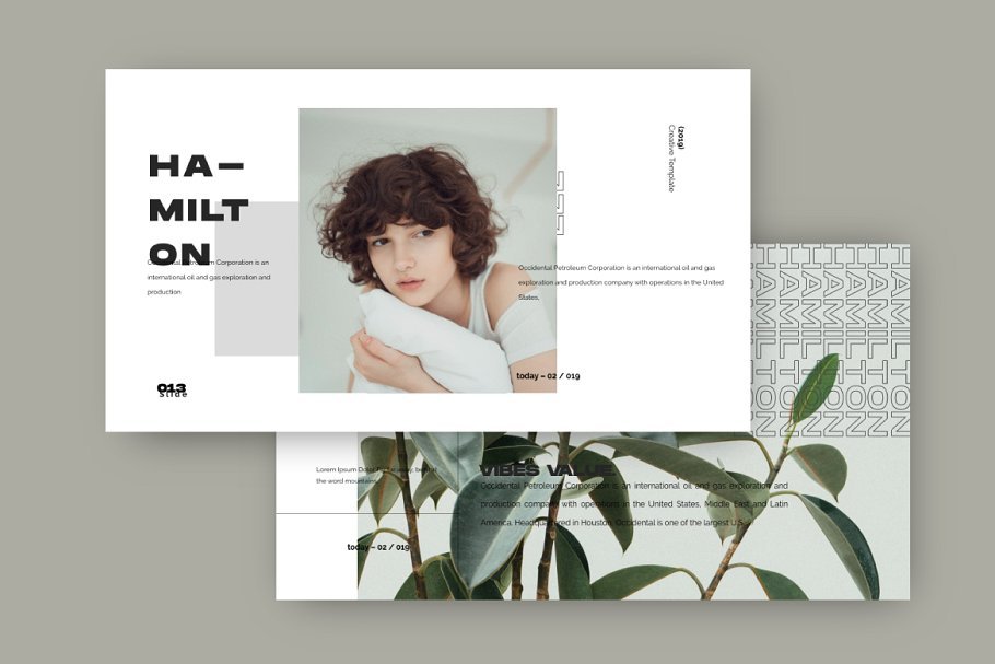 Hamilton Presentation Template