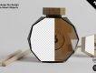 Free Honey Bottle Mockup