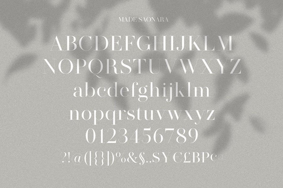 MADE Saonara Font Demo
