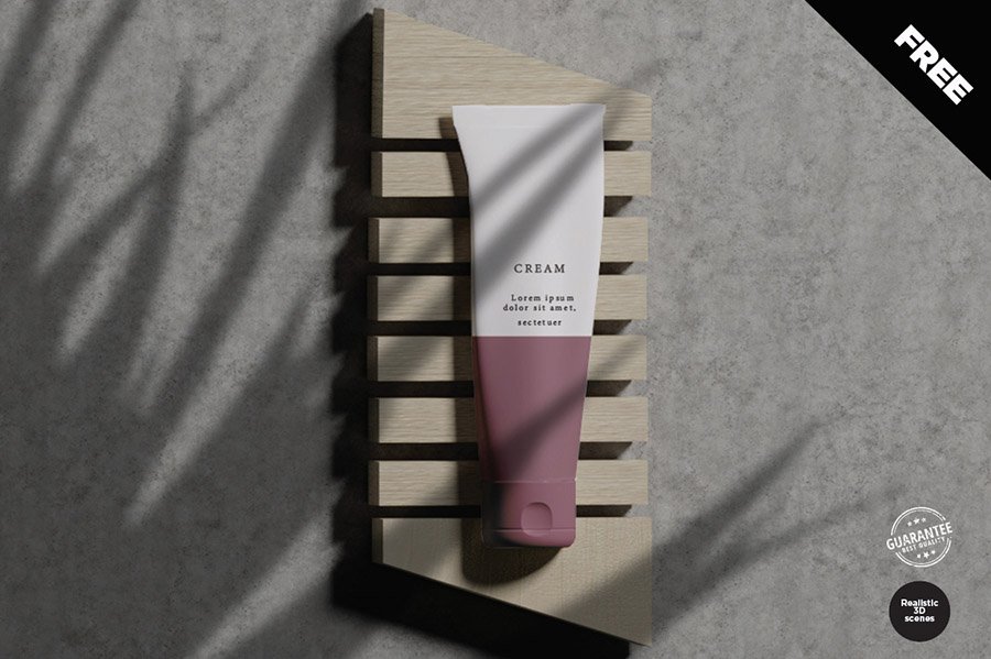 Cosmetic Tube Free Mockup
