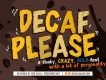 Decaf Free Display Font