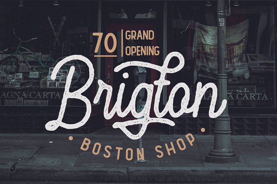 Hesland Vintage Script Font