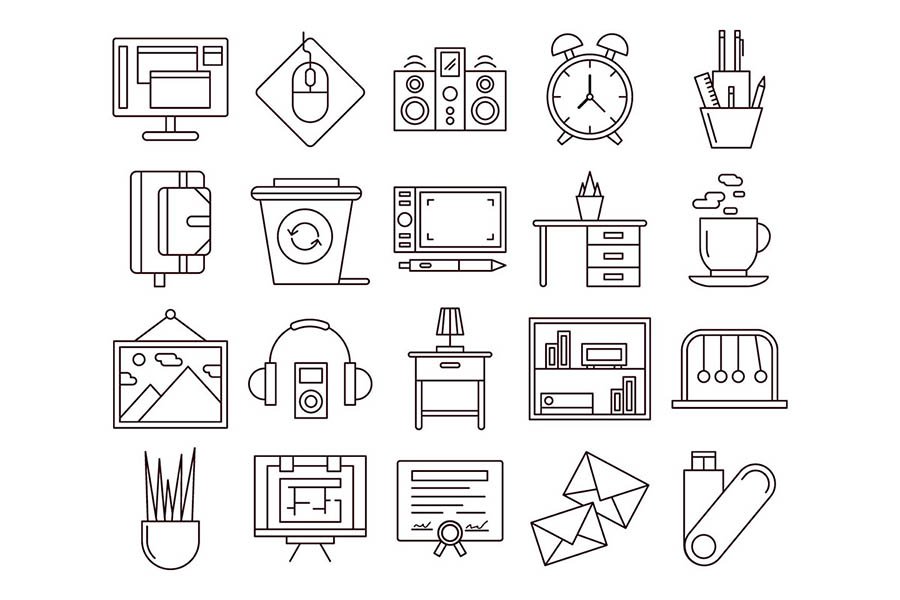Workspace Vector Icon Pack
