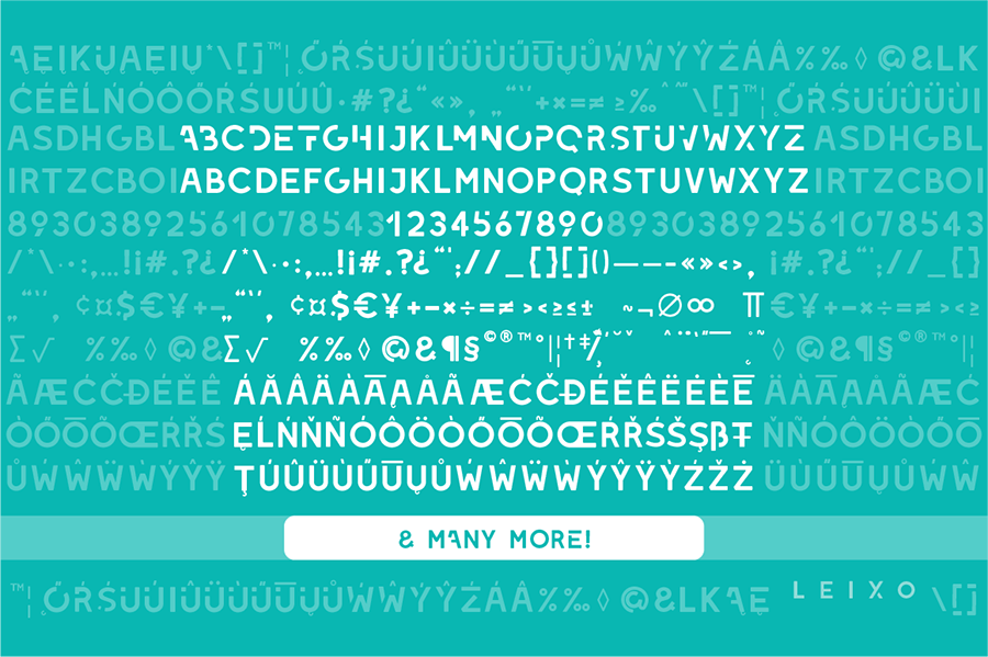 Leixo Stylish Stencil Font