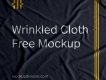 Free Wrinkled Cloth Mockup