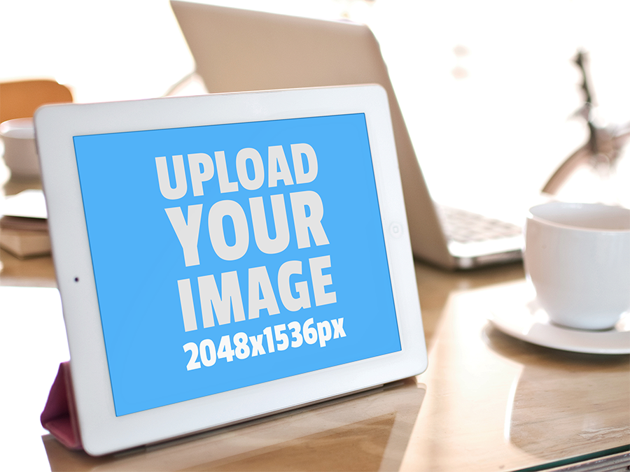 Free White iPad Mockup