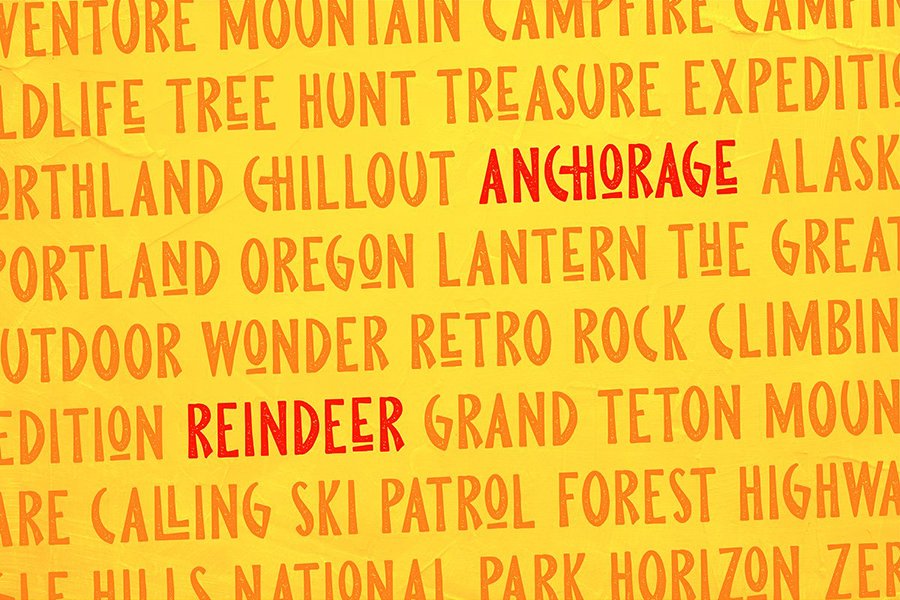 Pine Forest Outdoor Typeface