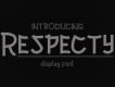 Respecty Display Font Demo