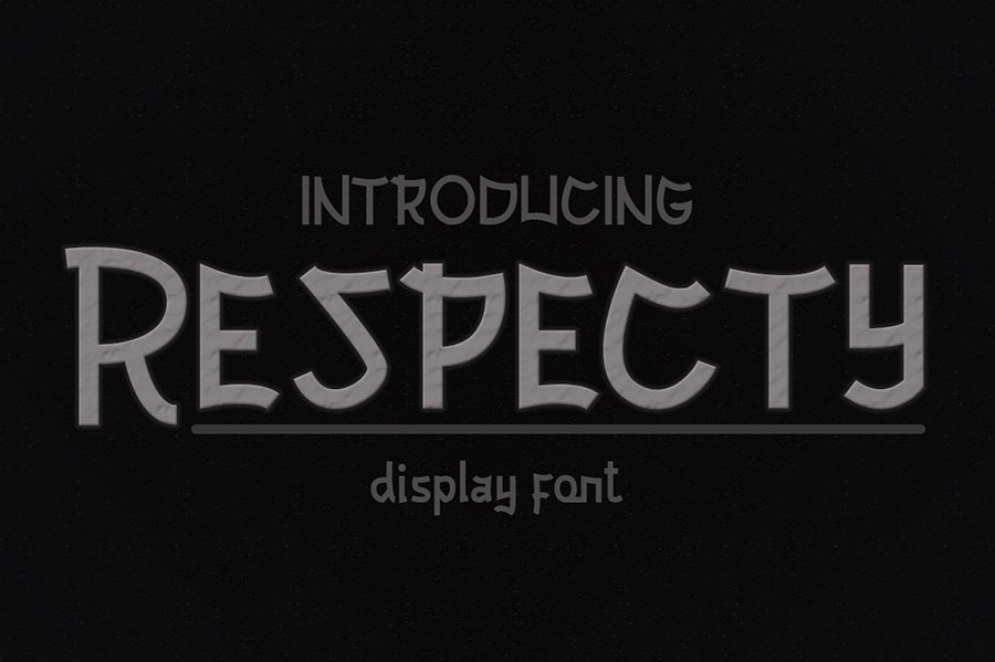 Respecty Display Font Demo