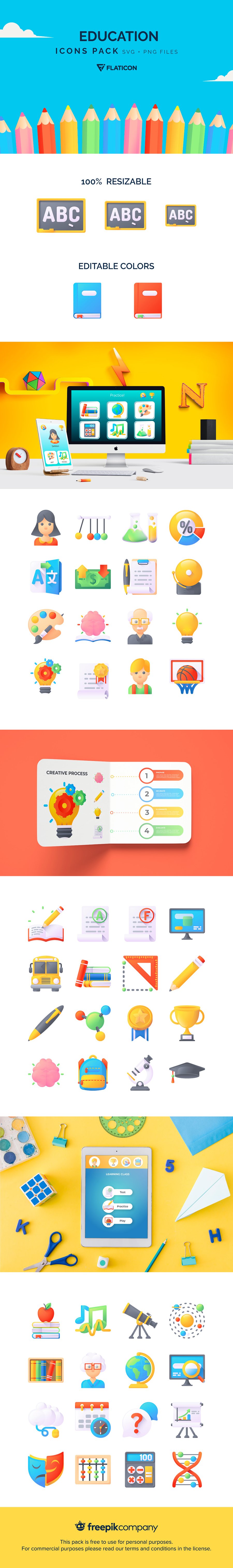 Free Education Icon Pack