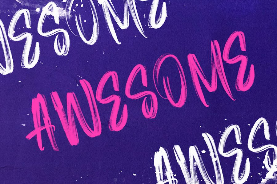 Roosevelt Brush Font Demo