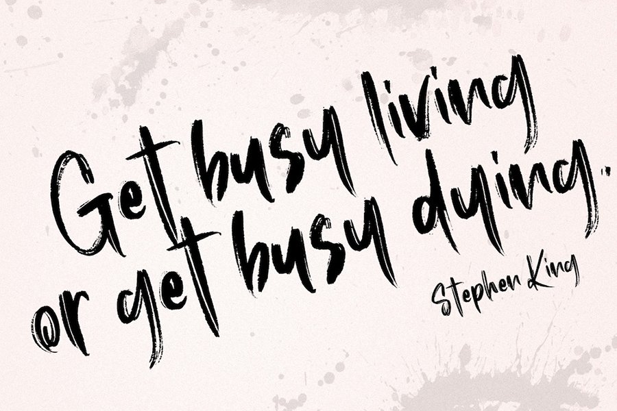 Roosevelt Brush Font Demo