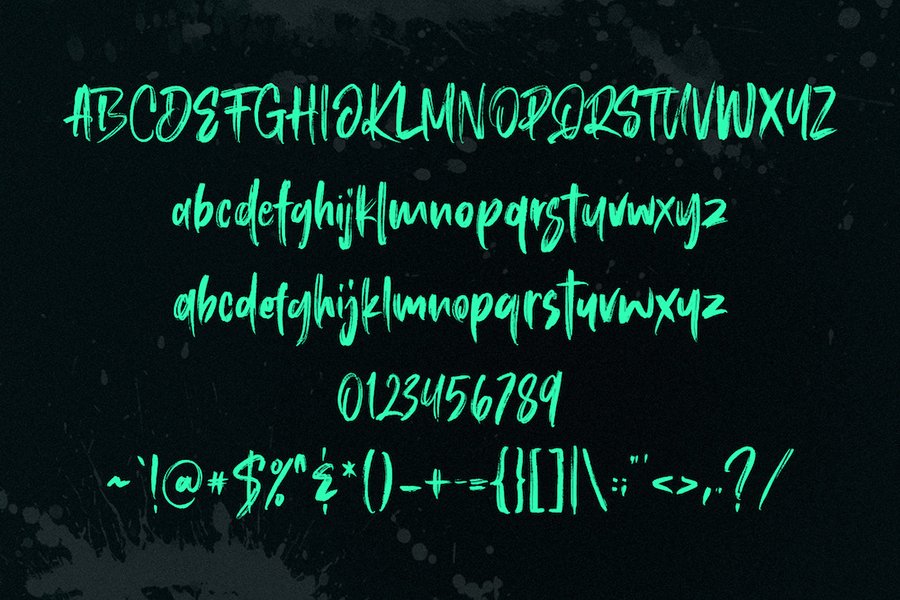 Roosevelt Brush Font Demo
