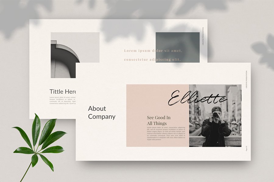 Elliette Presentation Template