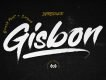 Gisbon Brush Lettering Font