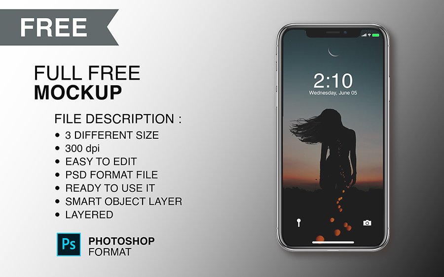 Front View iPhone X Mockup