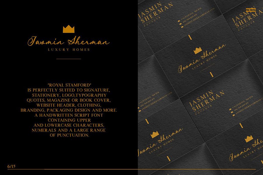 Royal Stamford Script Font