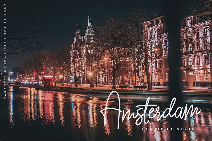 Sarantta Handwritten Script Font