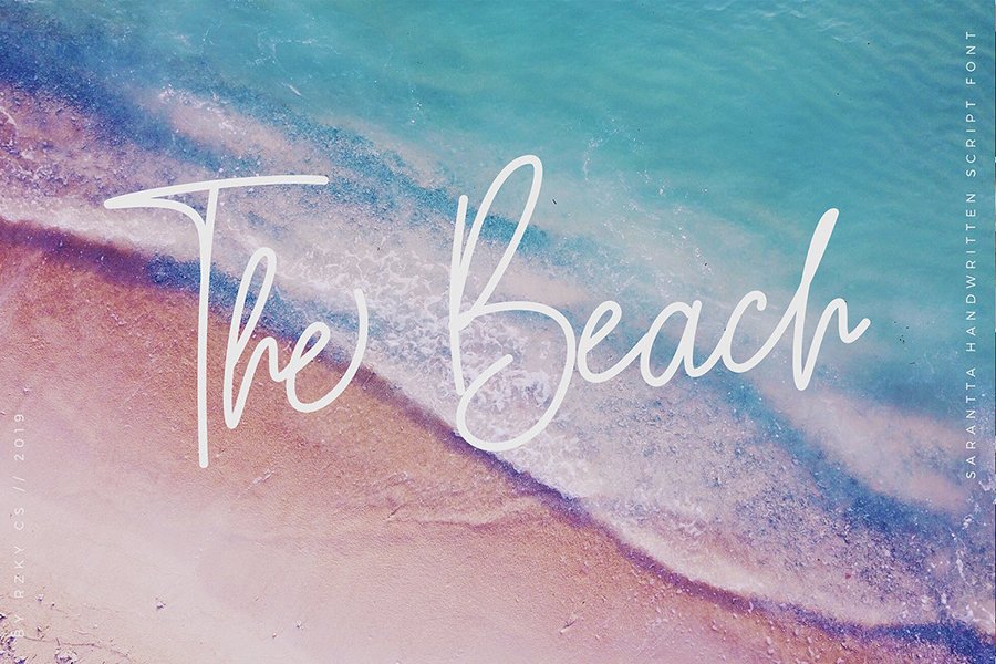 Sarantta Handwritten Script Font